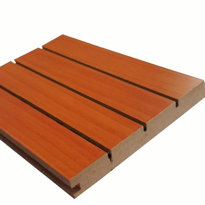 600*600 Painel de parede de MDF de madeira acústico à prova de fogo para decoração de interiores