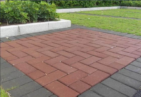 Estilo Antigo Água Permeável Barro Cerâmico Betão Pavimentação tijolo em preto cinza e vermelho
