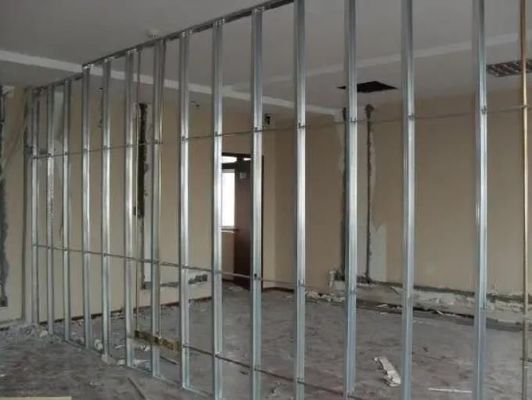 Keel de aço galvanizado para construção de canal de luz 50*35/70*35/73*36mm Altura 25mm