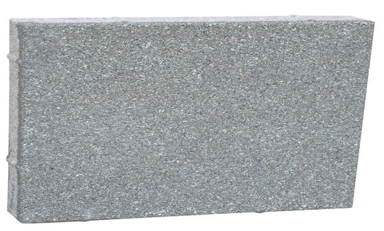 Pedra de forma de laje tijolo permeável à água para entradas e passagens vermelho/amarelo em design