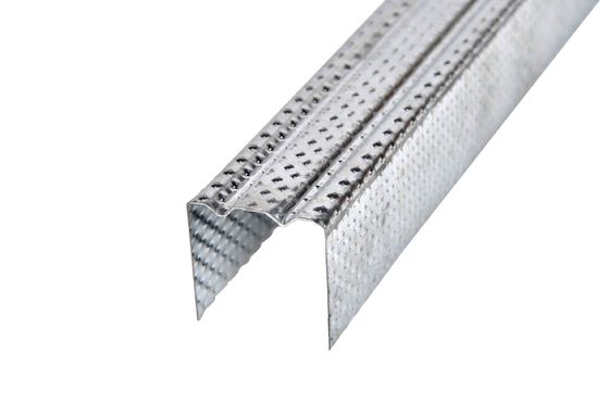 Material de divisória de parede de aço Canal de metal galvanizado para dobra a frio Canal de borda interna