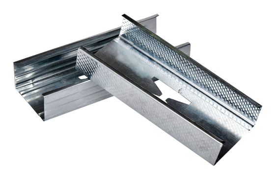 25mm/29mm/32mm/40mm Curvatura a frio Margem interna do canal Profil de aço galvanizado de parede seca
