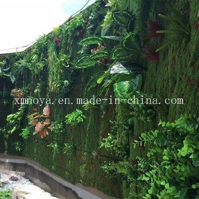 Paredes de musgo de grama verde artificial decorativas personalizadas para o seu negócio de paisagismo
