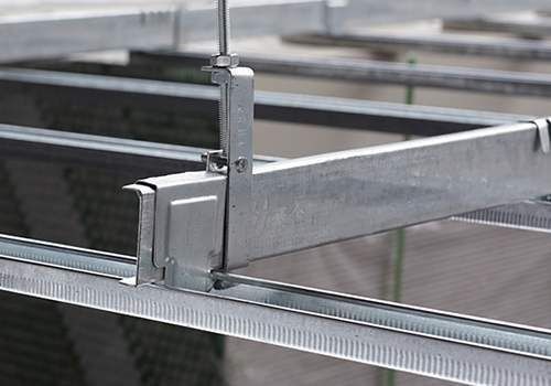 Sistema de suspensão do teto do hotel Perfis metálicos de aço galvanizado Especificações