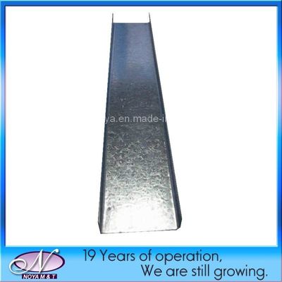 Folha de aço galvanizado Parede divisória Profil de metal Largura 72mm Comprimento padrão 3000mm