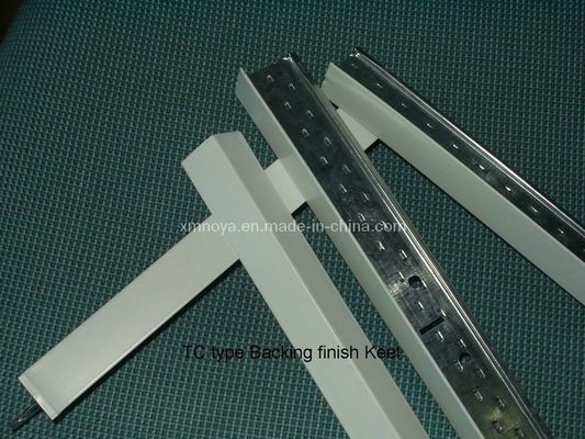 T-Bar para sistema de suspensão / estrutura de budling espessura 0,40 a 1,0 mm D50 personalizável