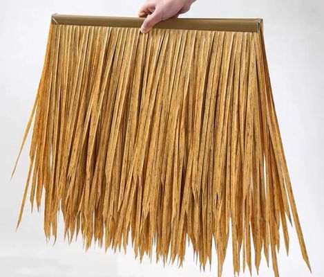 Telhado de palha de HDPE sintético de estilo tradicional para decoração de telhados de hotel