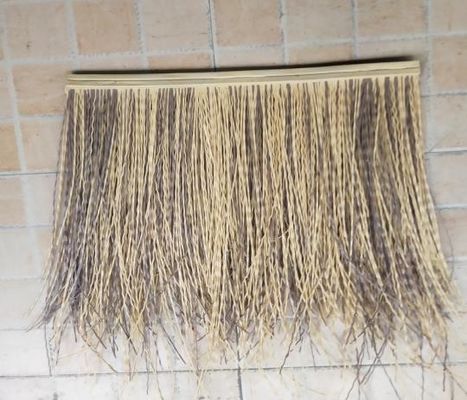 Tecido naturalista de madeira plana 100% simula telhado de palha real