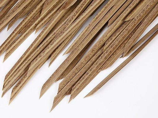 Tecido naturalista de madeira plana 100% simula telhado de palha real