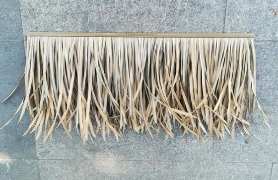 100% de tecto de palha artificial de PVC realista e ecológico