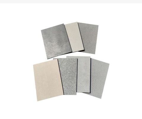 Placas de fibra de cimento revestimento painéis de revestimento cinza Edifício exterior impermeável Placas de silicato de cálcioPlacas de silicato de cálcio