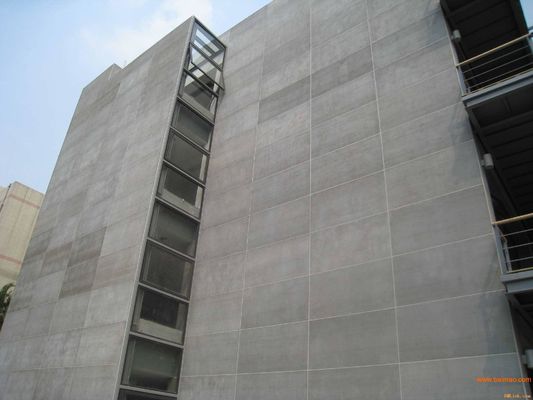 Placas de fibra de cimento revestimento painéis de revestimento cinza Edifício exterior impermeável Placas de silicato de cálcioPlacas de silicato de cálcio