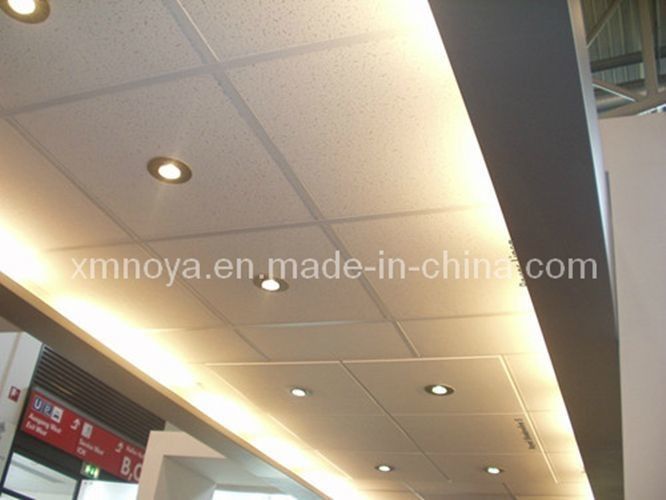 600*1200mm Tabuleiro decorativo de fibras de lã mineral / painel com forte durabilidade