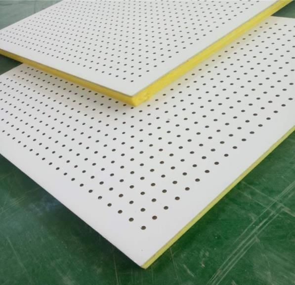 600*600mm ou 600*1200mm Painel de teto de fibra de vidro E1 ecológico para material acústico