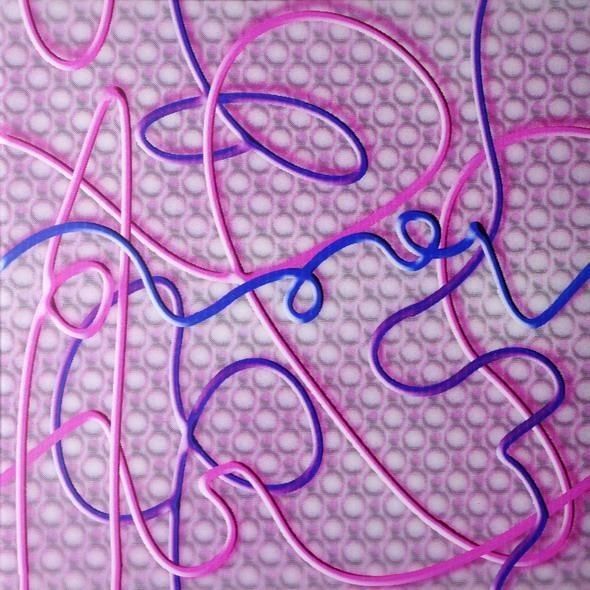 500mmx500mm Painel 3D de PVC colorido para decoração de parede Padrão colorido Espaço mágico