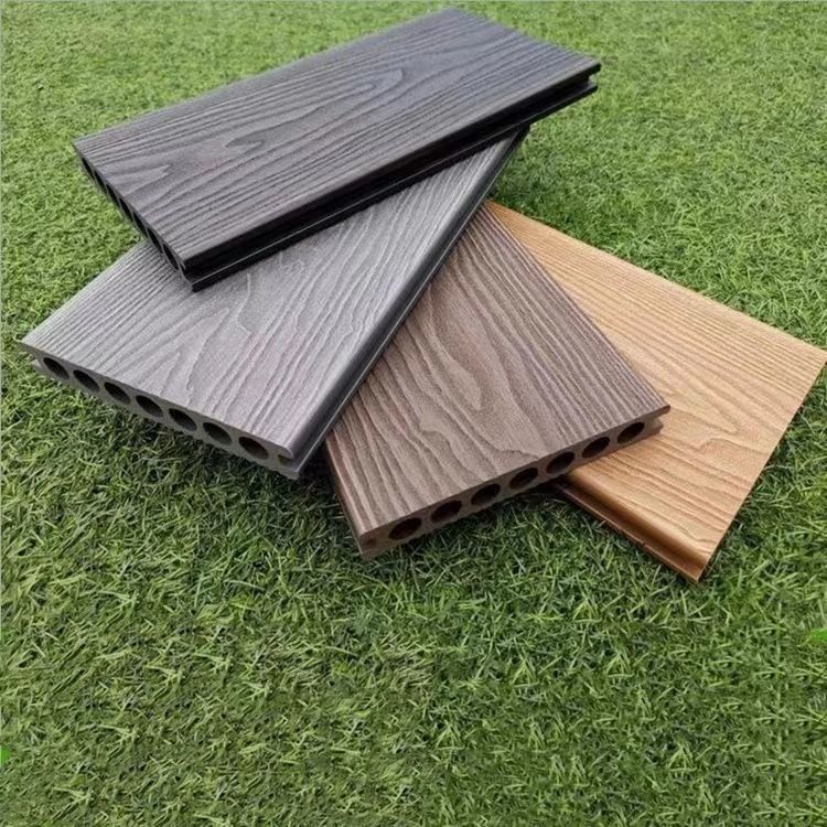 150mm * 25mm Customizado WPC Solid Decking para piso ecológico NYS150 * 25