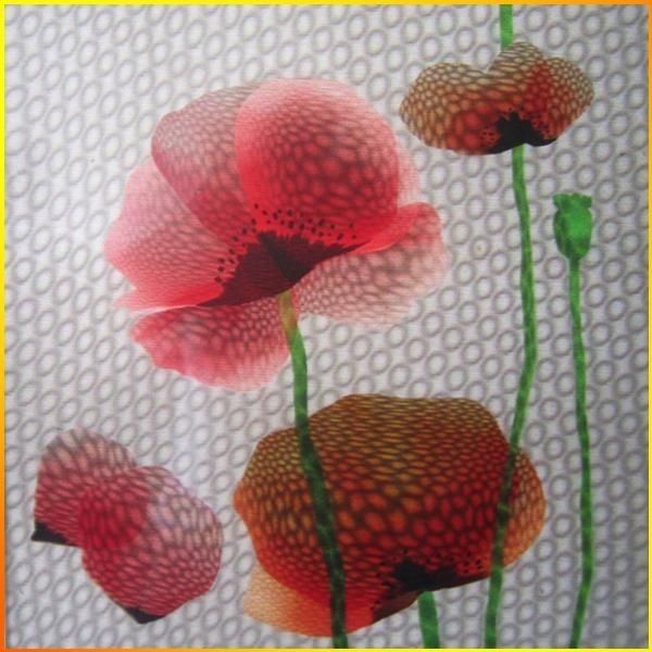 Design de interiores de hotéis Efeito estereoscópico colorido Sem quadro Decoração de parede 3D de plástico PVC