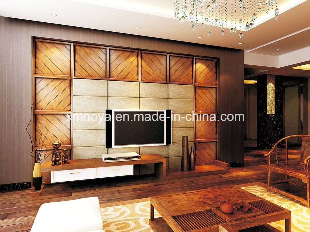Painel decorativo 3D à prova d'água com absorção acústica de 500 mm x 500 mm para decoração de parede