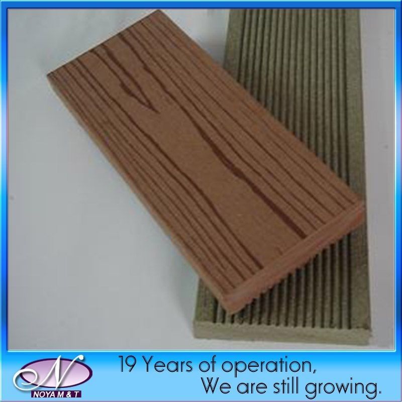 NY90X19 Pavimentos de pavimento de madeira plástica composta de madeira exterior ecológica com 45% de HDPE