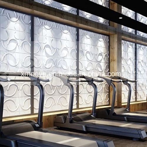 Painel 3D Eco-Friendly E0 Acoustic Sound Isolation Wall Board para estilo decorativo do ginásio