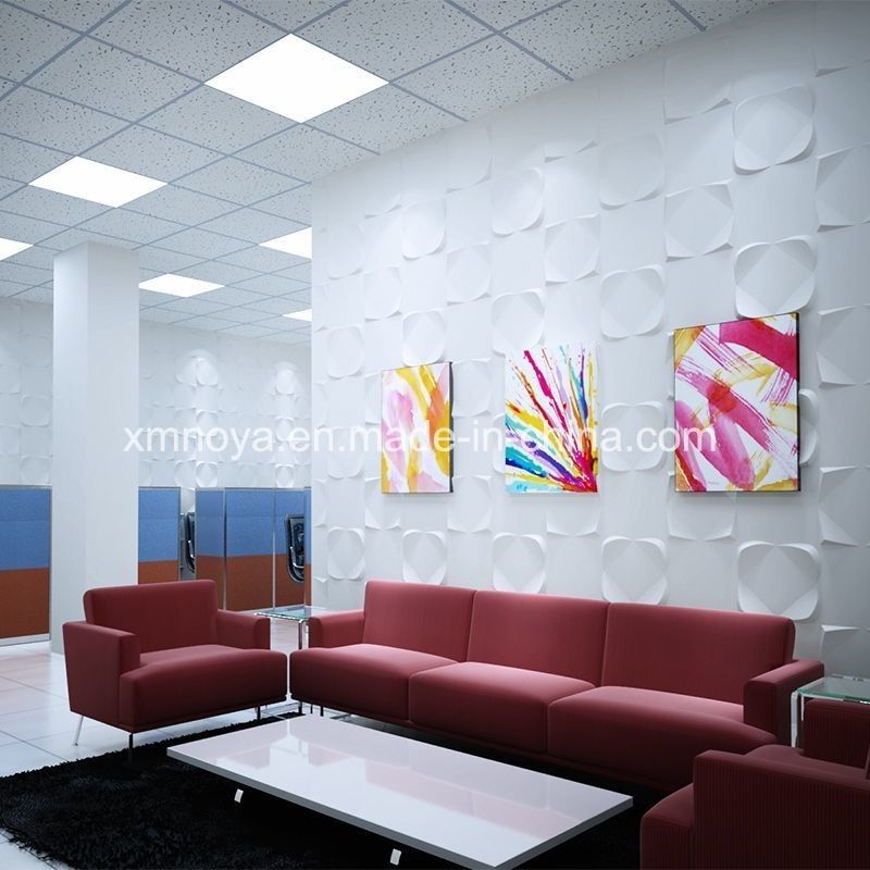 Painel 3D decorativo de fundo de sofá moderno com material e design ecológico