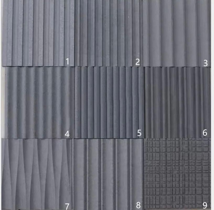 3D Slotted Decorative Fiber Cement Façade para material resistente ao calor