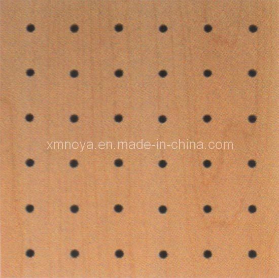 197*2400*15-18mm Decorativo Madeira Acústico Wall Board Veneer Finish Design Perforado