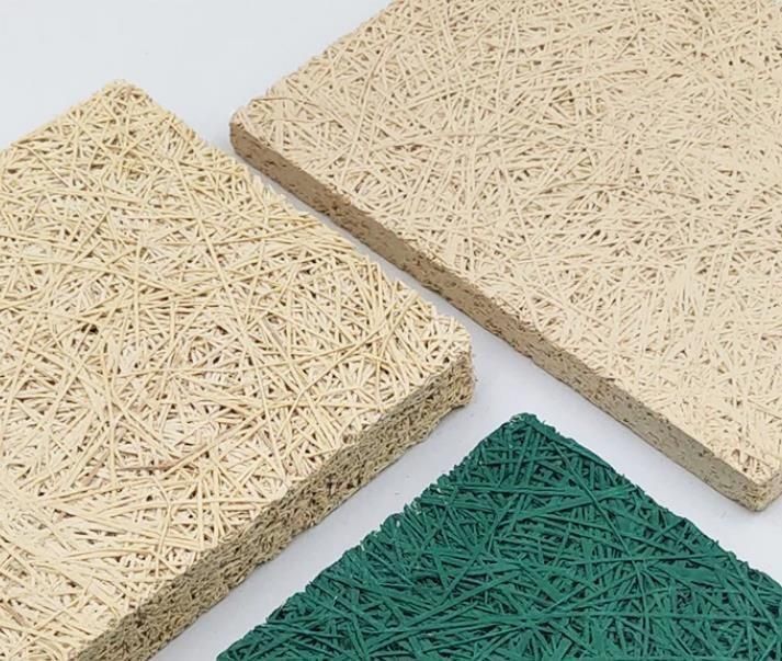 1200*2440mm Painel de absorção sonora de lã de madeira para redução de ruído Decoração de teto