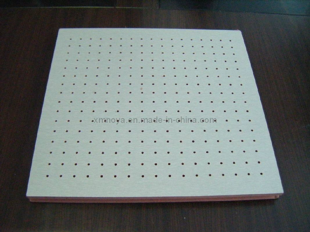 Painel de absorção de som de madeira perforada para tecto