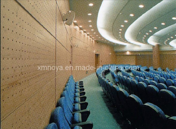 2 polegadas de espessura buracos de madeira e painel de listras painel de parede acústico para materiais de construção