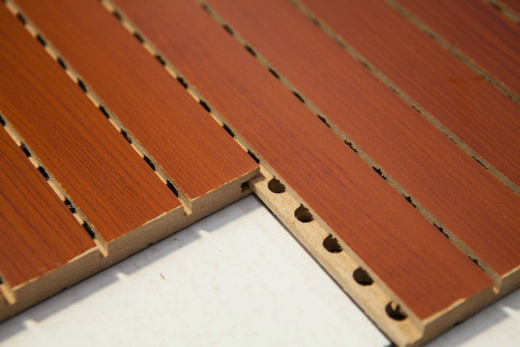 Painéis acústicos de madeira Melhor painel acústico decorativo para parede para material de construção